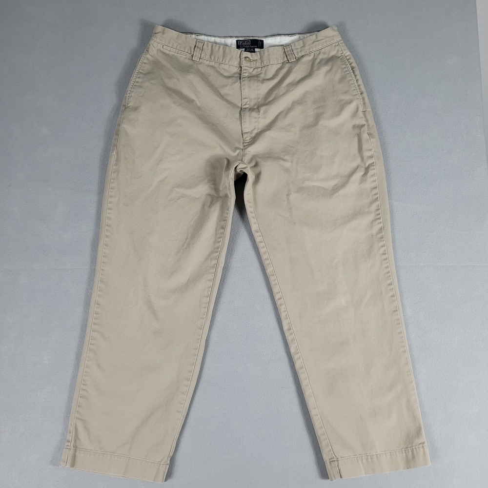 Polo Ralph Lauren Philip Pant Mens 38x29* Khaki Chino Straight Fit Cotton Twill
